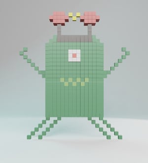 Shocker Alien — 20ALIENZ voxel character from the UEFN game