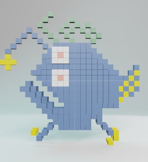 Ugly Fish Alien — 20ALIENZ voxel character from the UEFN game