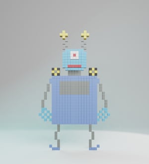 Music Alien — 20ALIENZ voxel character from the UEFN game