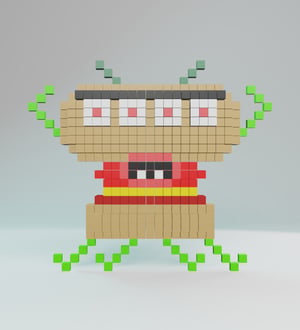 Burger Alien — 20ALIENZ voxel character from the UEFN game