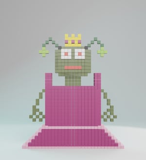 Queen Alien — 20ALIENZ voxel character from the UEFN game
