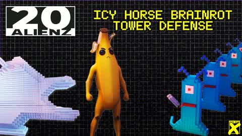 20ALIENZ IcyHorse Brainrot Tower Defense — UEFN game thumbnail